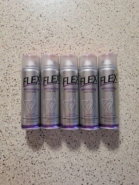 (5) Flex Volumizing Hair Spray All Day Volume & Control 6 Oz Each.